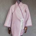 kimono len flax roz ptak patchwork
