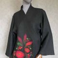 kimono welna gotowana zdobione czesanka