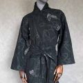kimono czarne welna zlote