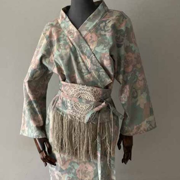 kimono bawelna pastelowe pasek