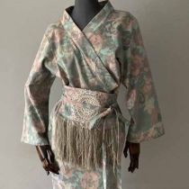kimono bawelna pastelowe pasek